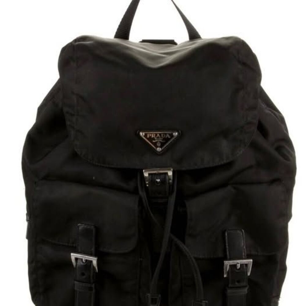Prada Black Nylon Backpack - Authentic Medium/Large (15" Height)